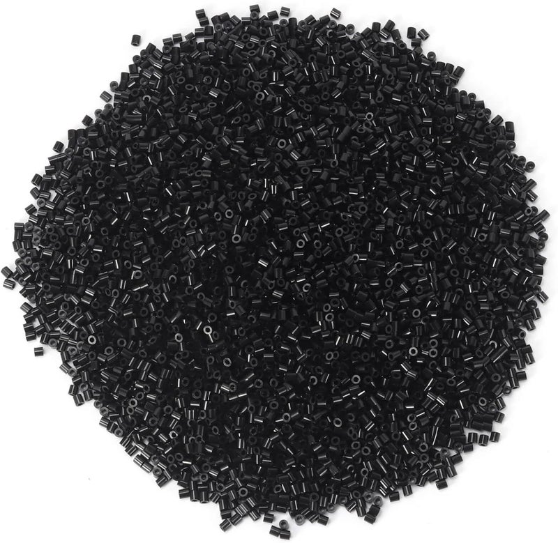 BANCHELLE Fuse Beads Melting Beads Refills for 5 mm Fuse Bead Board, About 7000 PCS (Black) - Image 1